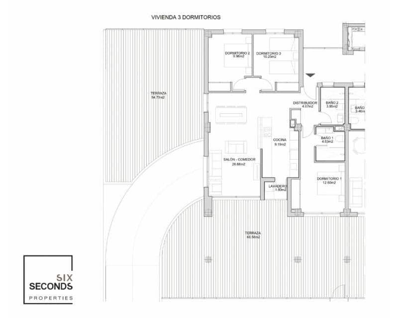 3 camera da letto Appartamento in vendita in Villamartin con piscina - 360.000 € (Rif: 8660873)