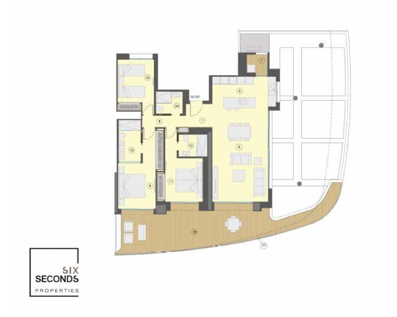 3 soverom Leilighet til salgs i Benidorm med svømmebasseng garasje - € 1 250 000 (Ref: 8666738)