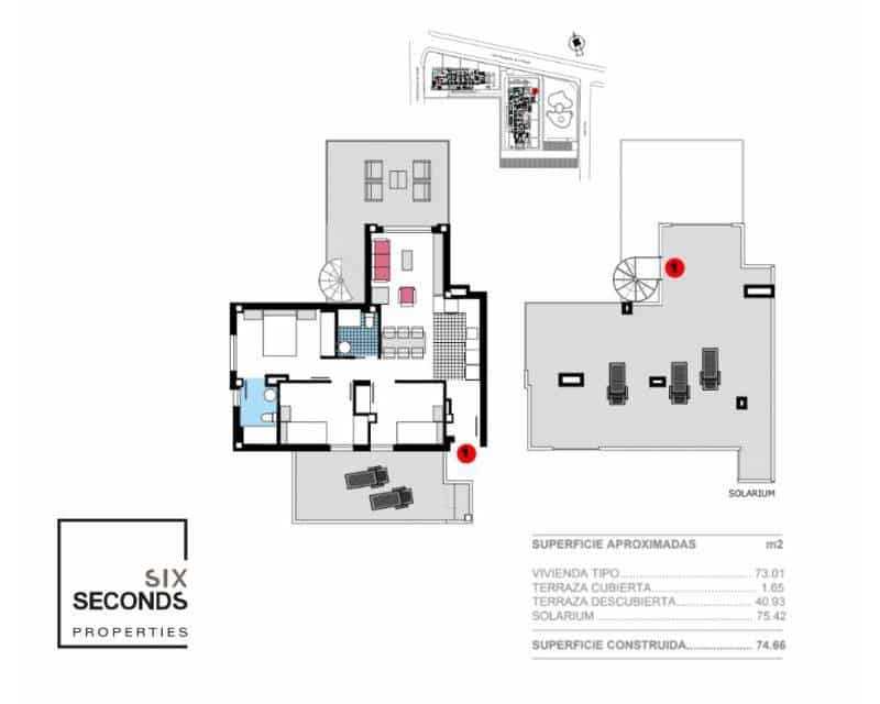 Ático de 3 habitaciones en Dénia en venta con piscina - 499.000 € (Ref: 8670877)