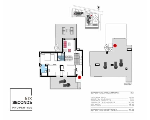 3 slaapkamer Penthouse te koop in Les Bassetes - El Marjal, Dénia met zwembad - € 499.000 (Ref: 8670877)