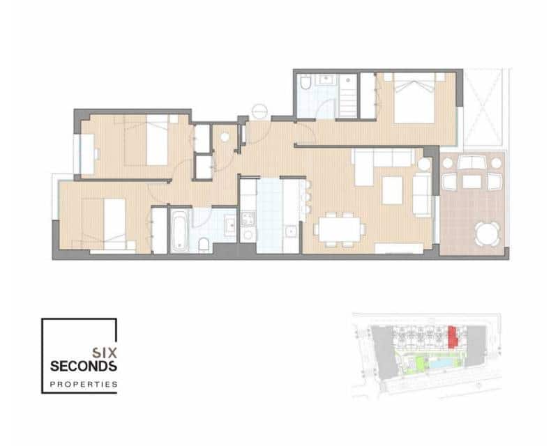 3 camera da letto Appartamento in vendita in Aguilas con piscina garage - 239.500 € (Rif: 8690027)