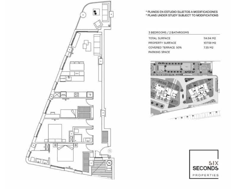 3 camera da letto Appartamento in vendita in La Manga del Mar Menor con piscina garage - 546.000 € (Rif: 8697564)