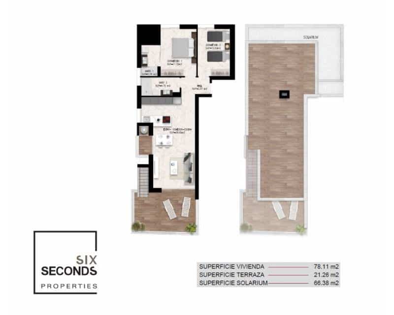 2 chambre Maison de Ville à vendre à Ciudad Quesada avec piscine garage - 294 000 € (Ref: 8698731)