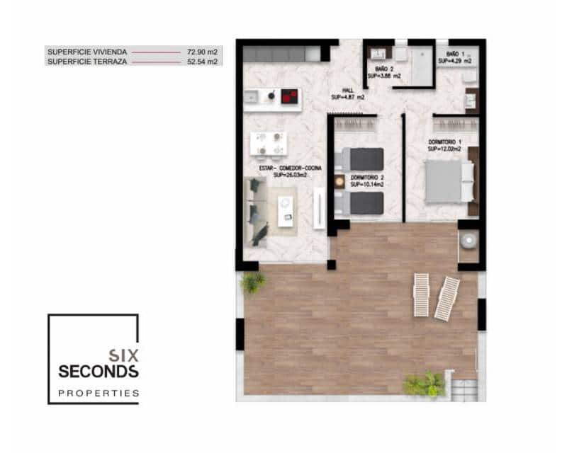 2 quarto Casa em Banda para venda em Ciudad Quesada com piscina garagem - 289 000 € (Ref: 8698732)