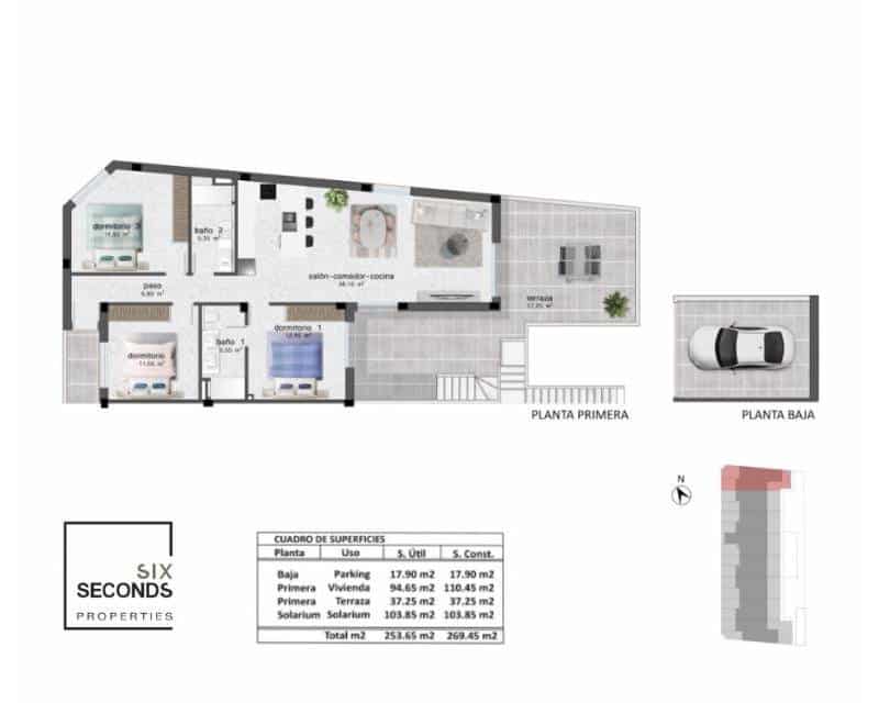 3 Zimmer Haus zu verkaufen in Pilar de la Horadada mit Pool Garage - 395.900 € (Ref: 8708581)