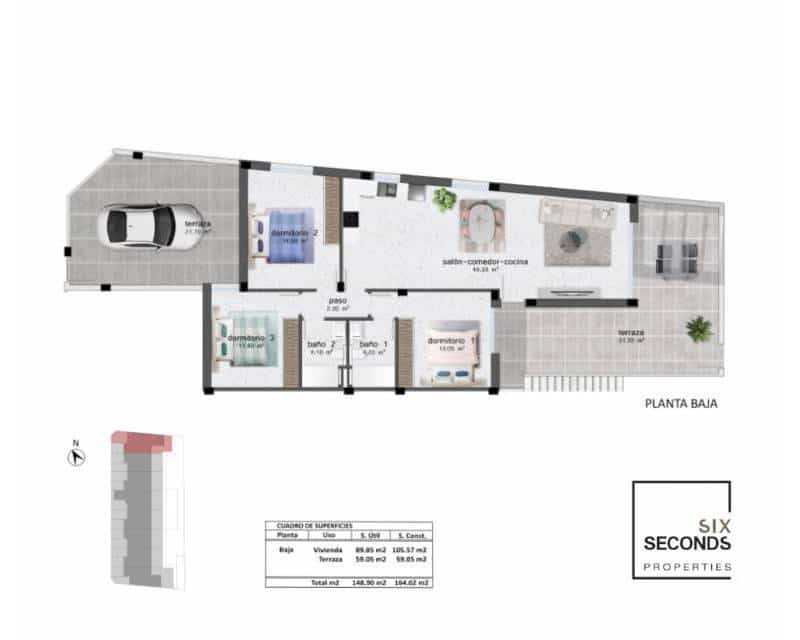 3 Zimmer Haus zu verkaufen in Pilar de la Horadada mit Pool - 334.900 € (Ref: 8708583)