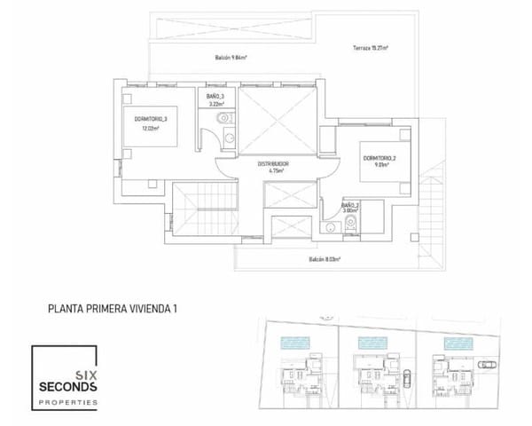 3 sypialnia Willa na sprzedaż w Cabo Cervera, Torrevieja z basenem garażem - 690 000 € (Ref: 8725216)