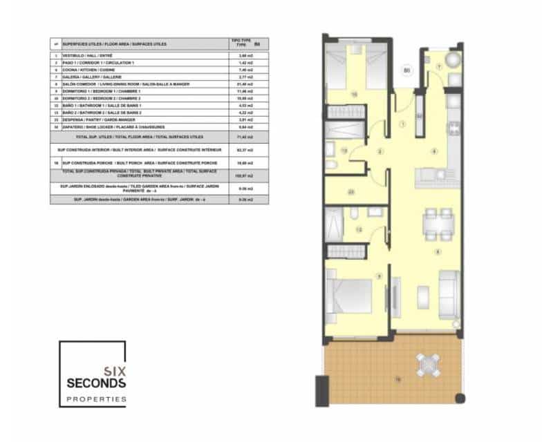 2 bedroom Townhouse for sale in San Juan de los Terreros with garage - € 252,000 (Ref: 8738645)