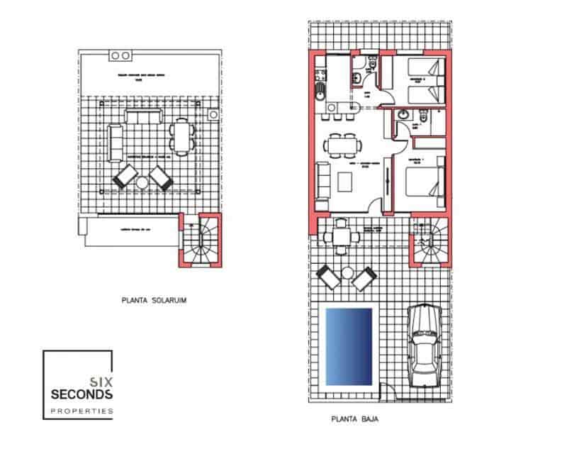 2 sypialnia Dom szeregowy na sprzedaż w La Pinilla z basenem garażem - 176 916 € (Ref: 8742482)