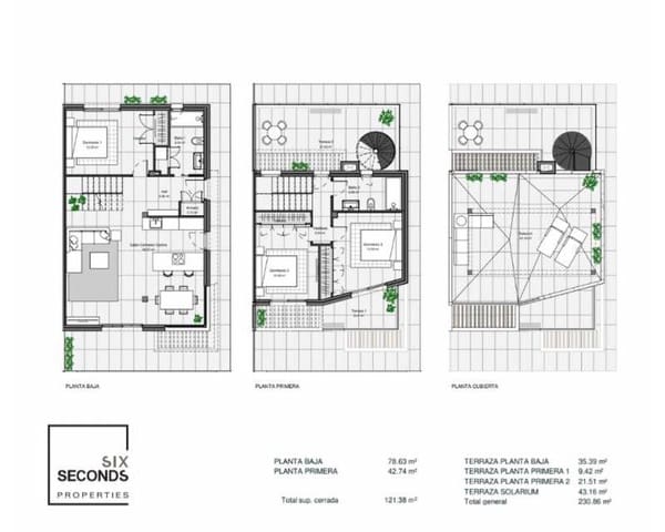 3 soverom Kjedet enebolig til salgs i Polop med svømmebasseng garasje - € 485 280 (Ref: 8751596)