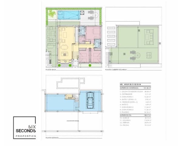 3 makuuhuone Huvila myytävänä paikassa Aguas Nuevas, Torrevieja mukana uima-altaan 
autotalli - 595 000 € (Ref: 8787164)