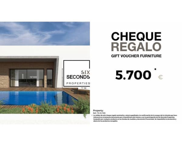 3 makuuhuone Huvila myytävänä paikassa Aguas Nuevas, Torrevieja mukana uima-altaan 
autotalli - 595 000 € (Ref: 8787164)