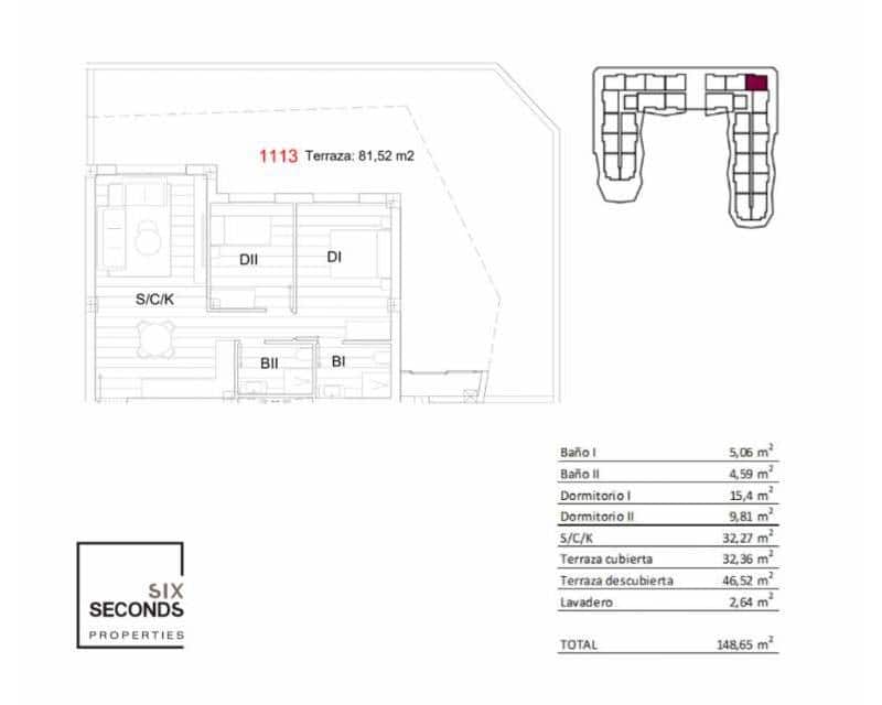 2 slaapkamer Appartement te koop in San Miguel de Salinas met zwembad garage - € 240.900 (Ref: 8788103)