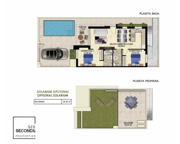 2 Zimmer Reihenhaus zu verkaufen in Orihuela Costa, Orihuela mit Pool Garage - 345.000 € (Ref: 8790176)