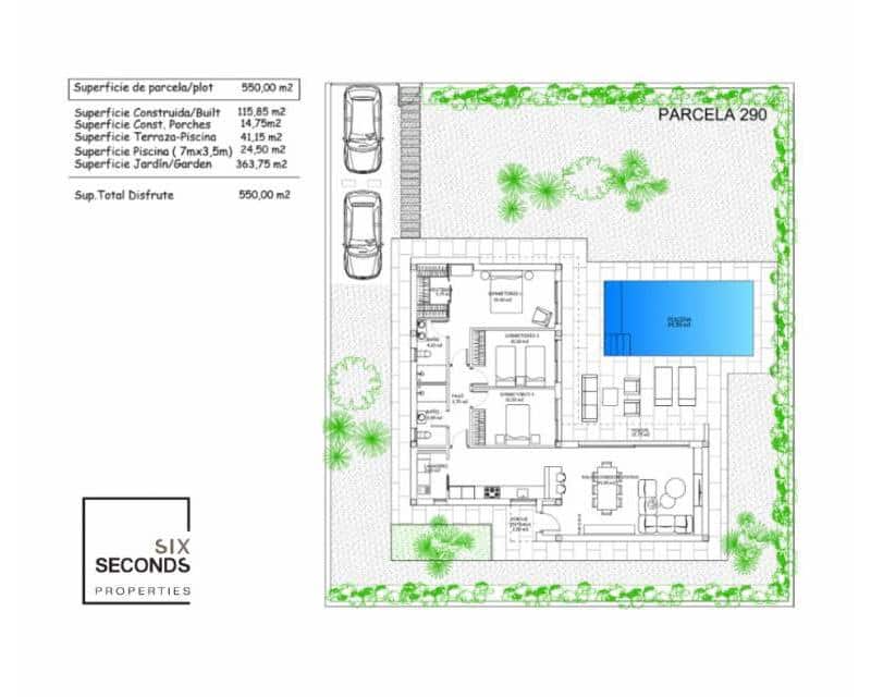 3 Zimmer Villa zu verkaufen in Calasparra mit Pool Garage - 339.000 € (Ref: 8790334)