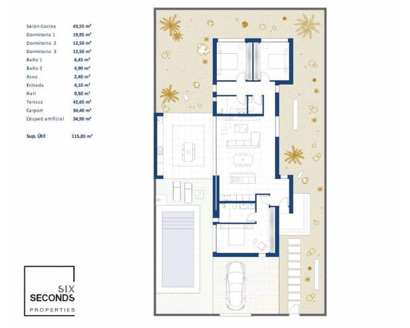 3 Zimmer Villa zu verkaufen in Banos y Mendigo mit Pool Garage - 484.000 € (Ref: 8820523)