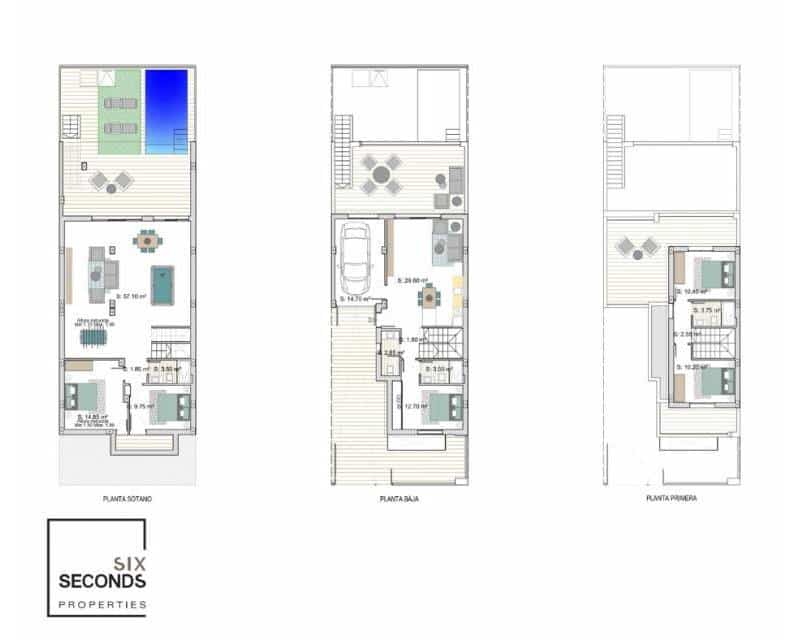 3 Zimmer Reihenhaus zu verkaufen in Los Alcazares mit Pool Garage - 720.000 € (Ref: 8830067)