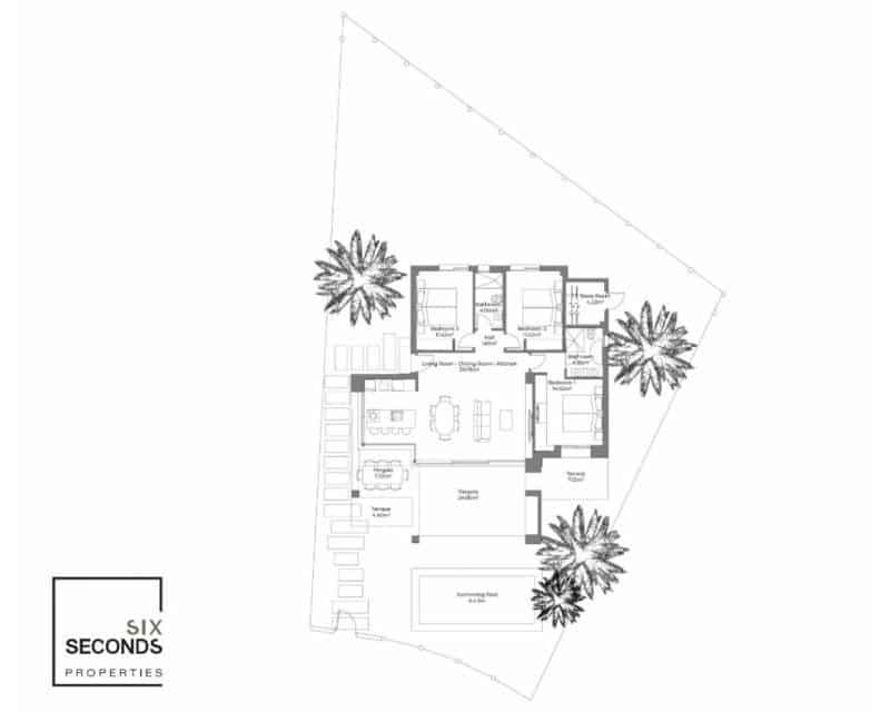 3 soveværelse Villa til salg i Las Cunas med swimmingpool garage - € 390.000 (Ref: 8840116)