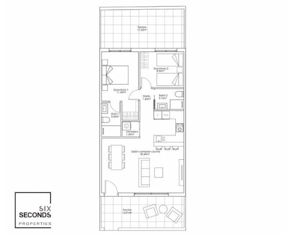 2 slaapkamer Huis te koop in Pilar de la Horadada ciudad, Pilar de la Horadada met zwembad garage - € 255.000 (Ref: 8850063)