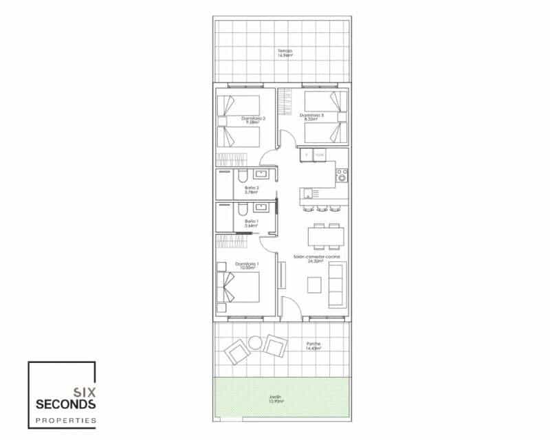 3 Zimmer Haus zu verkaufen in Pilar de la Horadada mit Pool Garage - 270.000 € (Ref: 8850064)