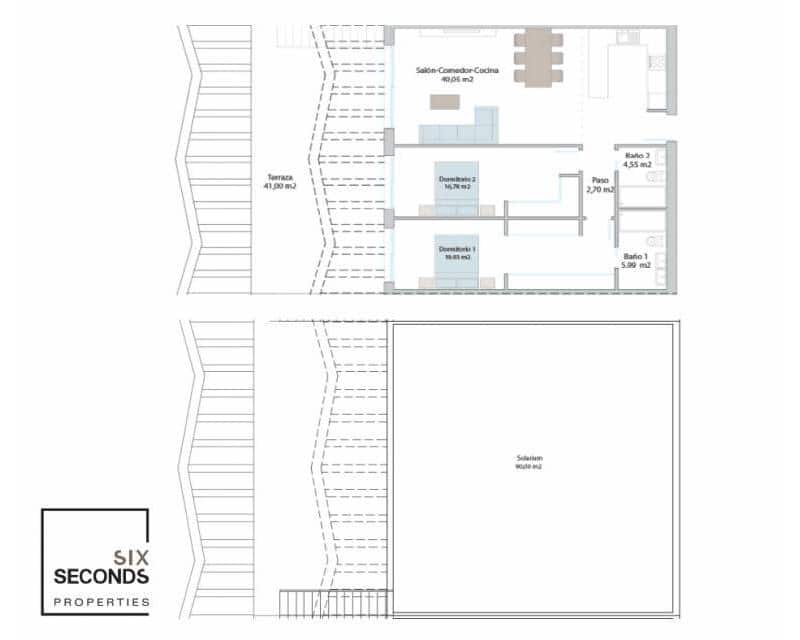 2 chambre Penthouse à vendre à Finestrat avec piscine garage - 429 900 € (Ref: 8884759)