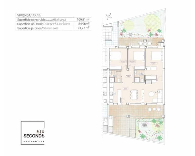 3 bedroom Townhouse for sale in Hondon de las Nieves with garage - € 215,000 (Ref: 8891771)