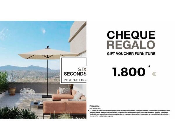 3 slaapkamer Appartement te koop in Hondón de las Nieves met zwembad garage - € 305.000 (Ref: 8895745)