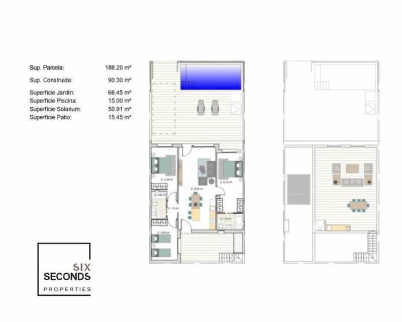 3 soveværelse Semi-Rækkehus til salg i Banos y Mendigo med swimmingpool - € 332.900 (Ref: 8901265)