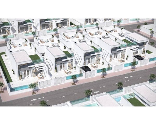 3 slaapkamer Halfvrijstaande villa te koop in Las Lomas de Rame - Bahía Bella, Los Alcázares met zwembad garage - € 392.000 (Ref: 8904108)