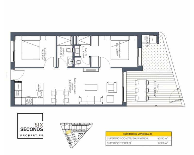 2 soveværelse Byhus til salg i San Fulgencio med swimmingpool garage - € 224.900 (Ref: 8912131)