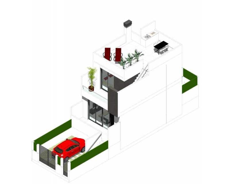 3 soverom Rekkehus til salgs i Cox med svømmebasseng garasje - € 235 000 (Ref: 8913313)