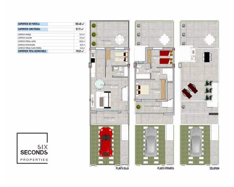 3 soverom Rekkehus til salgs i Cox med svømmebasseng garasje - € 235 000 (Ref: 8913313)