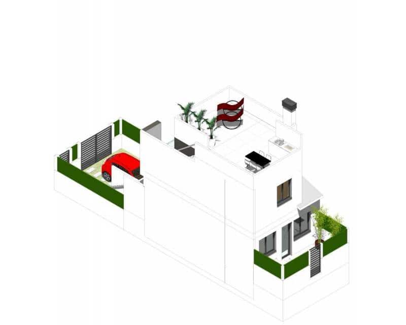 2 Zimmer Reihenhaus zu verkaufen in Cox mit Pool Garage - 219.000 € (Ref: 8913542)