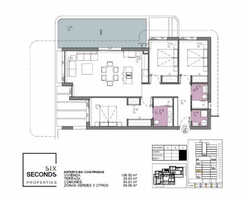 3 slaapkamer Appartement te koop in Calpe / Calp met zwembad garage - € 698.000 (Ref: 8942157)