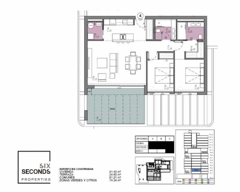 2 soverom Leilighet til salgs i Calpe / Calp med svømmebasseng garasje - € 605 000 (Ref: 8942158)