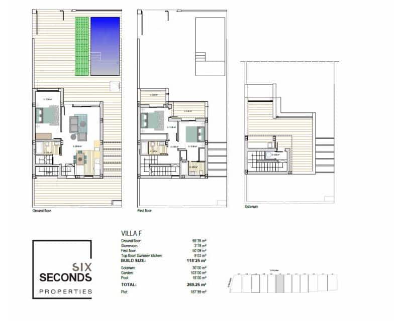 3 bedroom Villa for sale in Los Alcazares with pool - € 659,000 (Ref: 8954994)