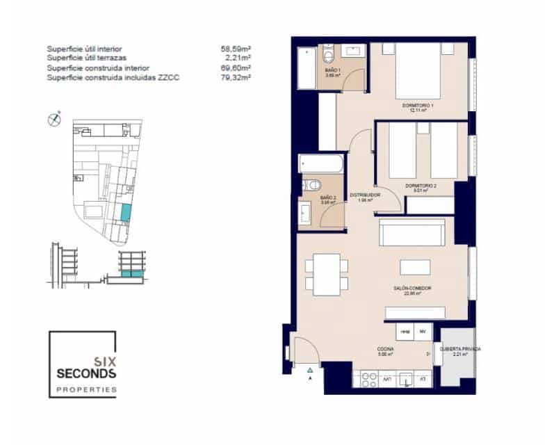 2 bedroom Apartment for sale in Alicante / Alacant city with pool garage - € 253,500 (Ref: 8969311)