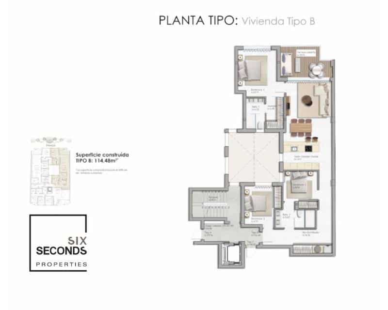 3 soveværelse Lejlighed til salg i Guardamar del Segura med swimmingpool - € 370.000 (Ref: 8969487)