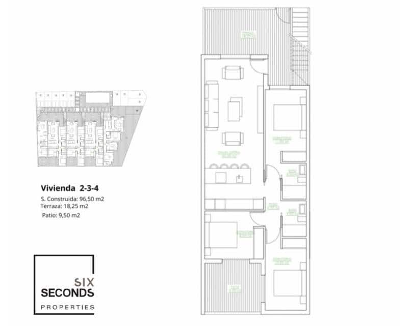 3 soveværelse Byhus til salg i San Pedro del Pinatar med swimmingpool - € 269.900 (Ref: 8977185)