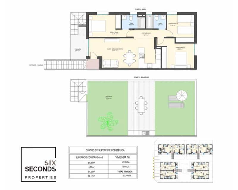 3 bedroom Townhouse for sale in Pilar de la Horadada with pool - € 290,500 (Ref: 8981172)