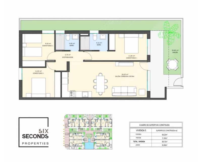 3 bedroom Townhouse for sale in Pilar de la Horadada with pool - € 259,500 (Ref: 8981173)