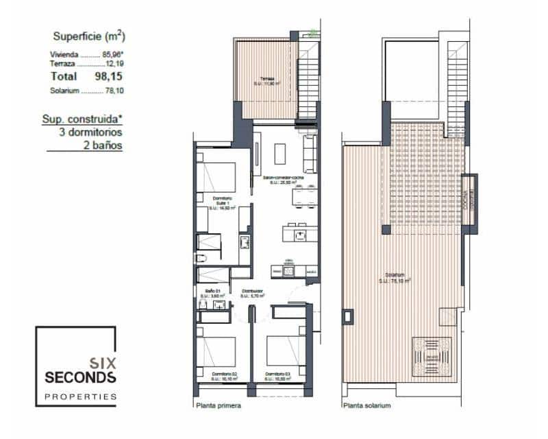 3 quarto Casa em Banda para venda em Ciudad Quesada com piscina - 334 000 € (Ref: 8998069)