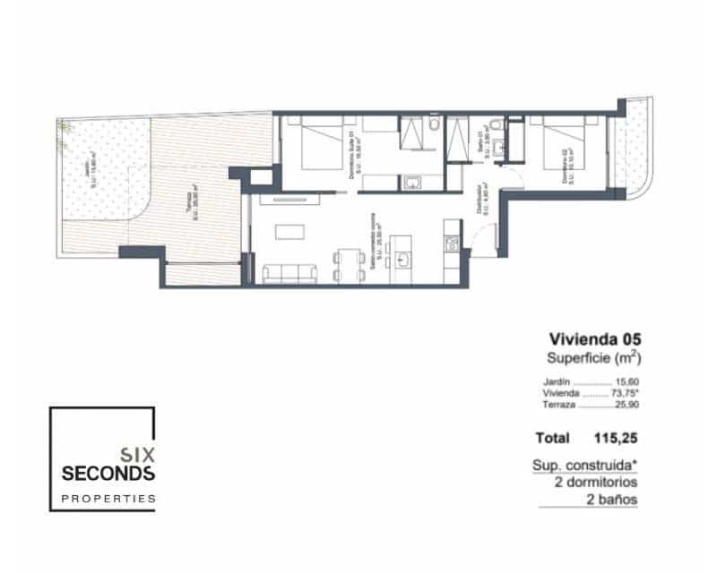 Casa de 2 habitaciones en Ciudad Quesada en venta con piscina - 269.000 € (Ref: 8998071)