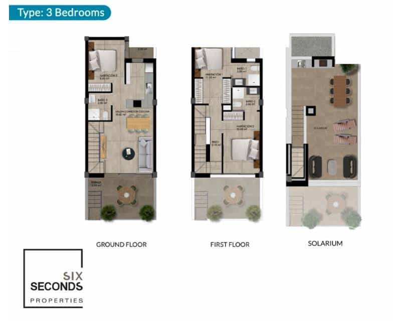 2 soveværelse Rækkehus til salg i Dolores med swimmingpool - € 259.000 (Ref: 9000367)