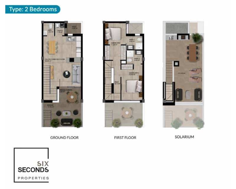 2 soveværelse Rækkehus til salg i Dolores med swimmingpool - € 259.000 (Ref: 9000367)