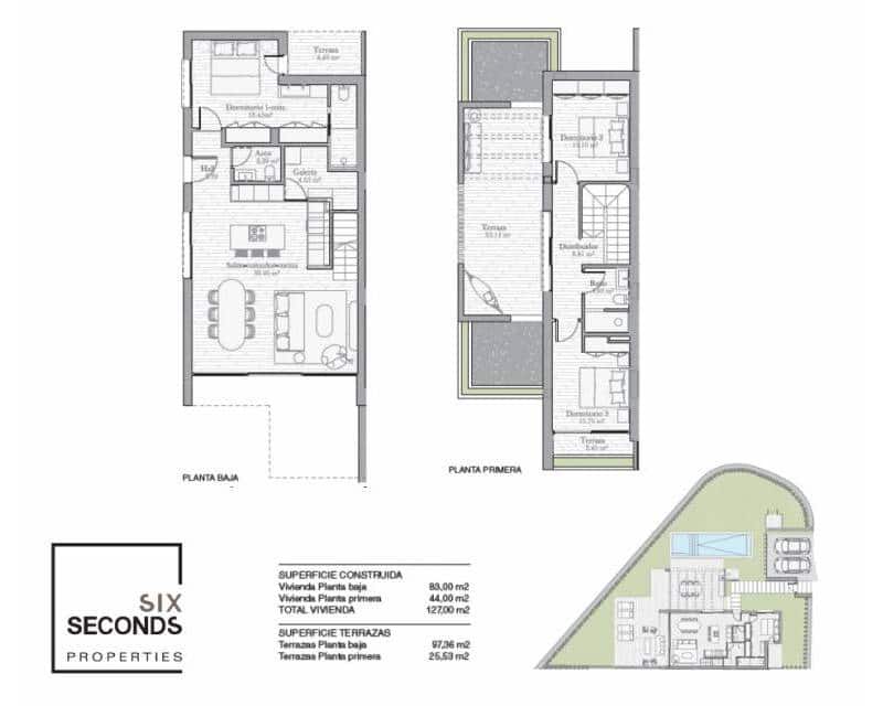 Chalet de 3 habitaciones en Las Colinas Golf en venta con piscina garaje - 750.000 € (Ref: 9003764)