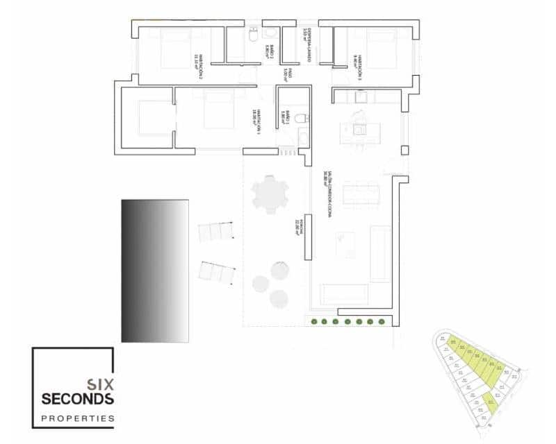 3 chambre Villa/Maison à vendre à Monforte del Cid avec piscine - 455 900 € (Ref: 9006283)