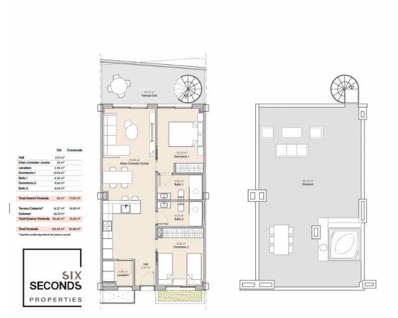 2 soveværelse Penthouse til salg i La Nucia med swimmingpool garage - € 398.474 (Ref: 9006284)
