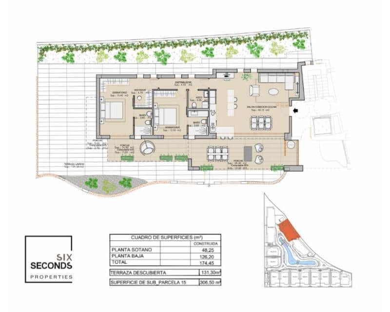 2 bedroom Townhouse for sale in San Juan de los Terreros with pool garage - € 362,000 (Ref: 9015560)