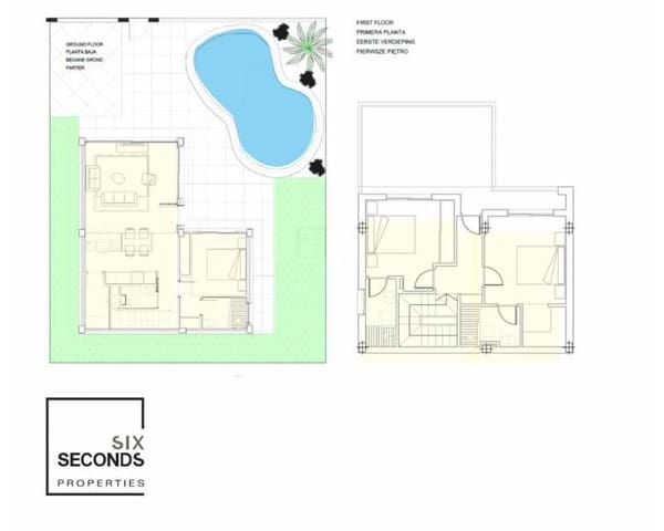 3 slaapkamer Villa te koop in Roldan, Torre-Pacheco met zwembad - € 395.950 (Ref: 9018474)